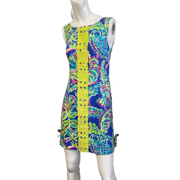 Lilly Pulitzer Womens Delia Paisley Toucan Floral Shift Dress Size O - Picture 3 of 13